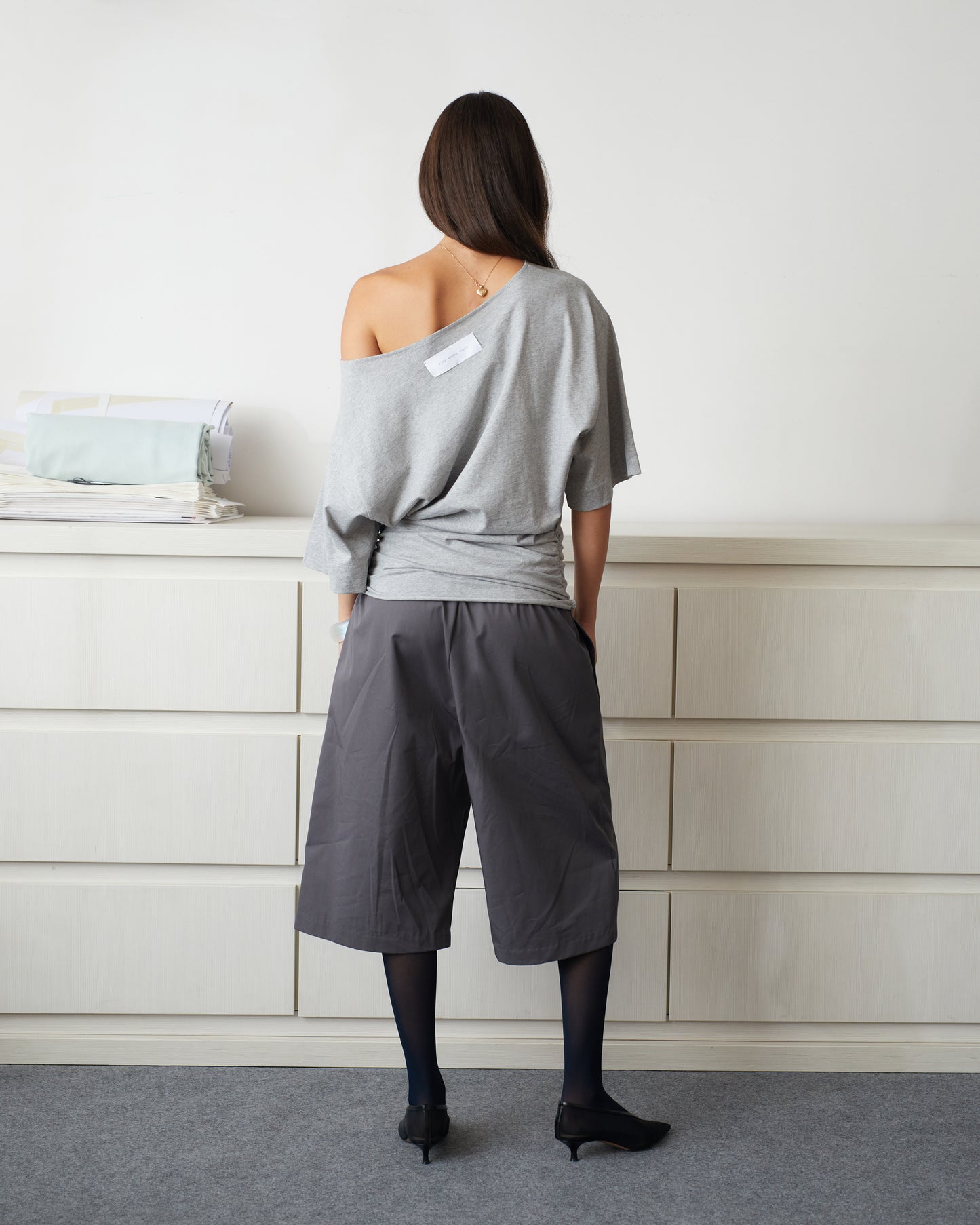 A - SYMMETRIC T \ Grey melange