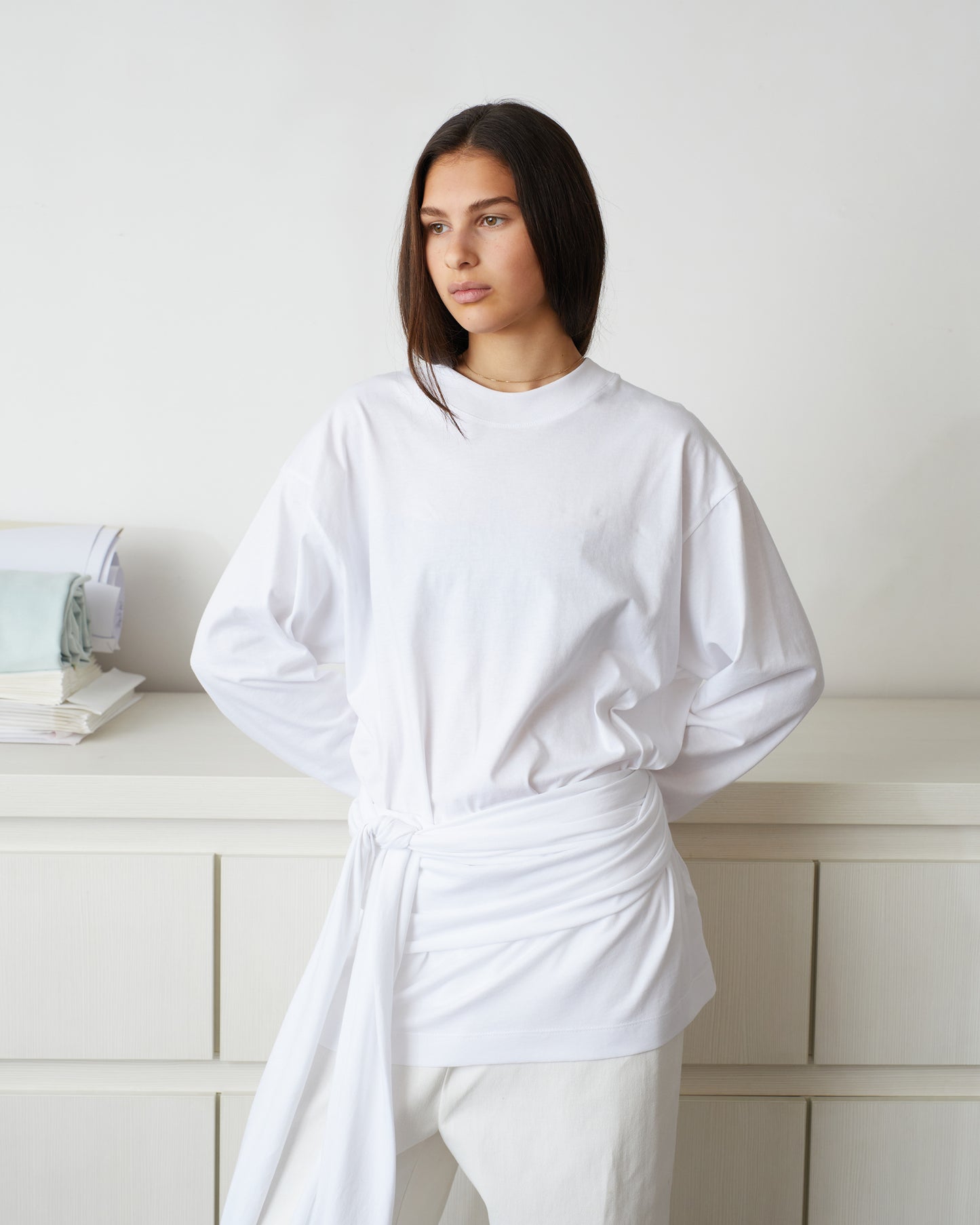 L.S T SHIRT \ White