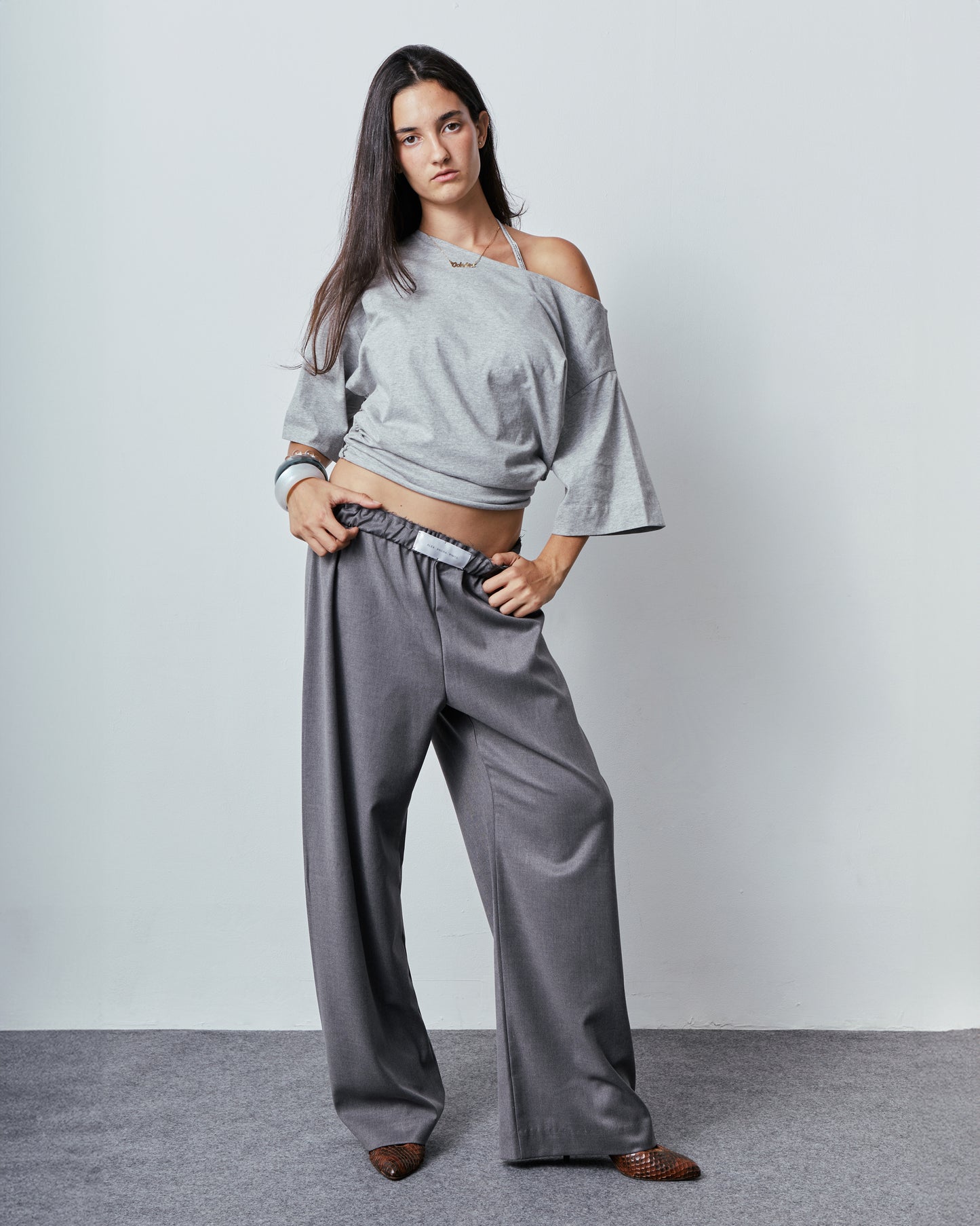 A - SYMMETRIC T \ Grey melange