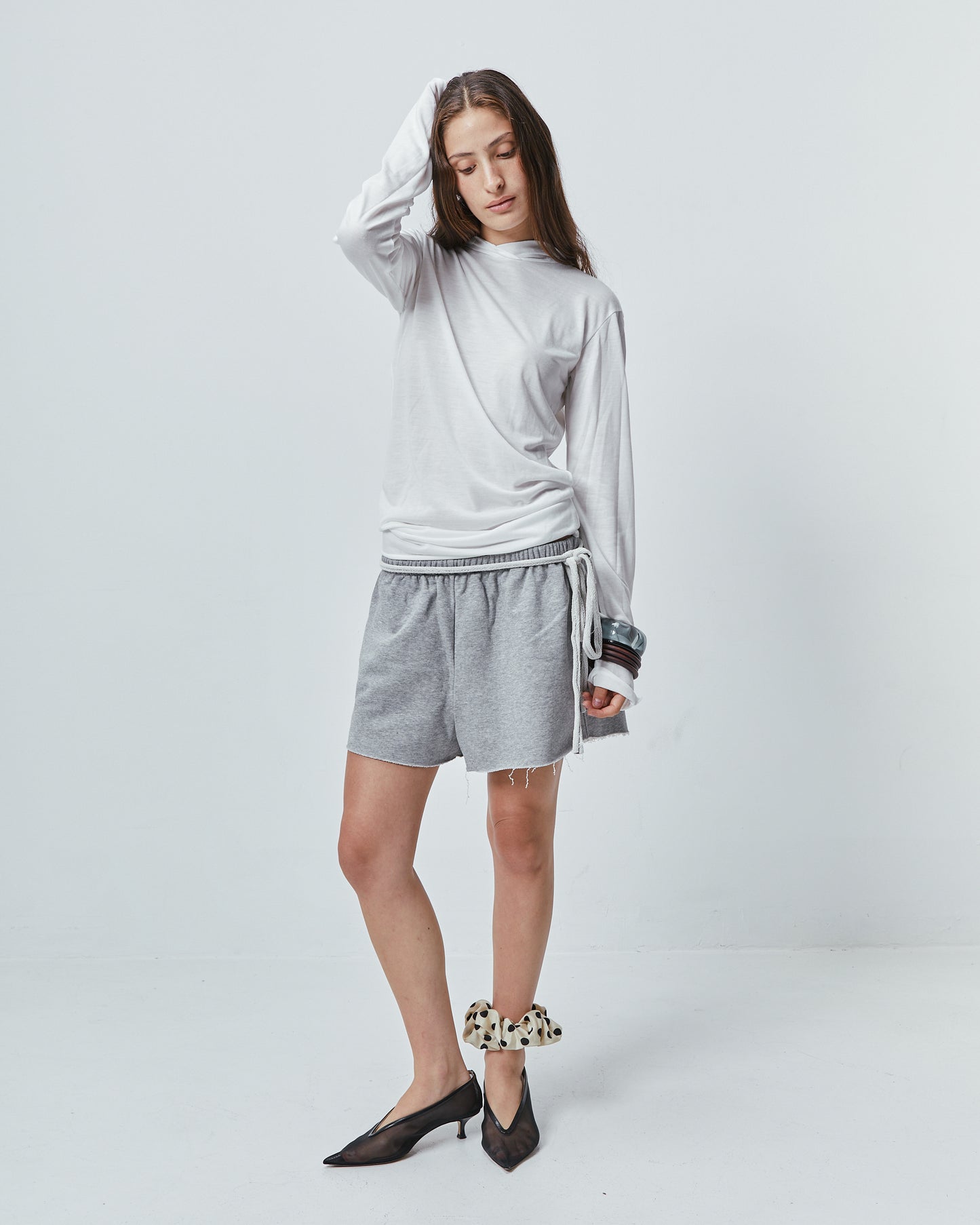HOODIE TOP \ Ivory