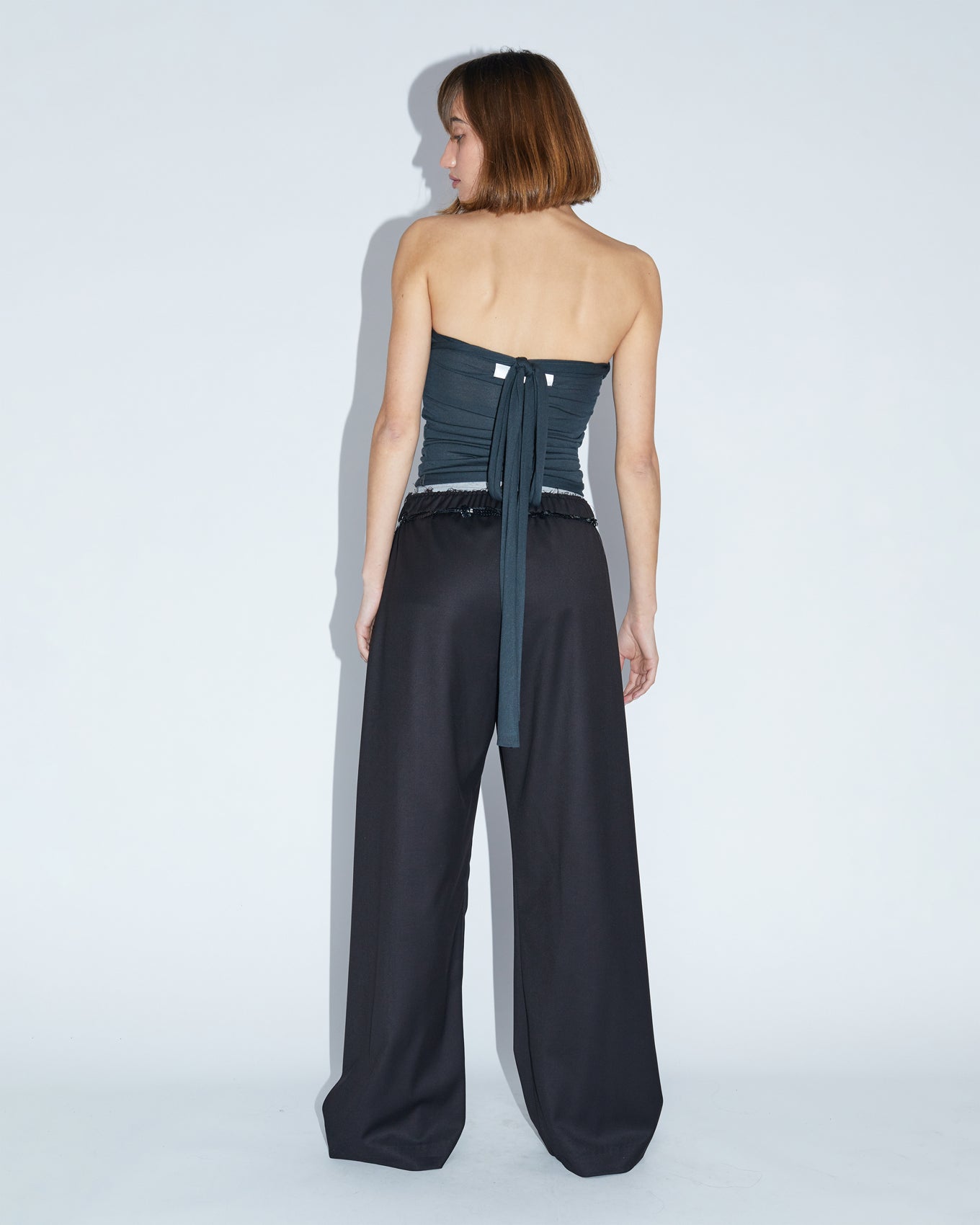 TUBE TIES TOP \ fade black