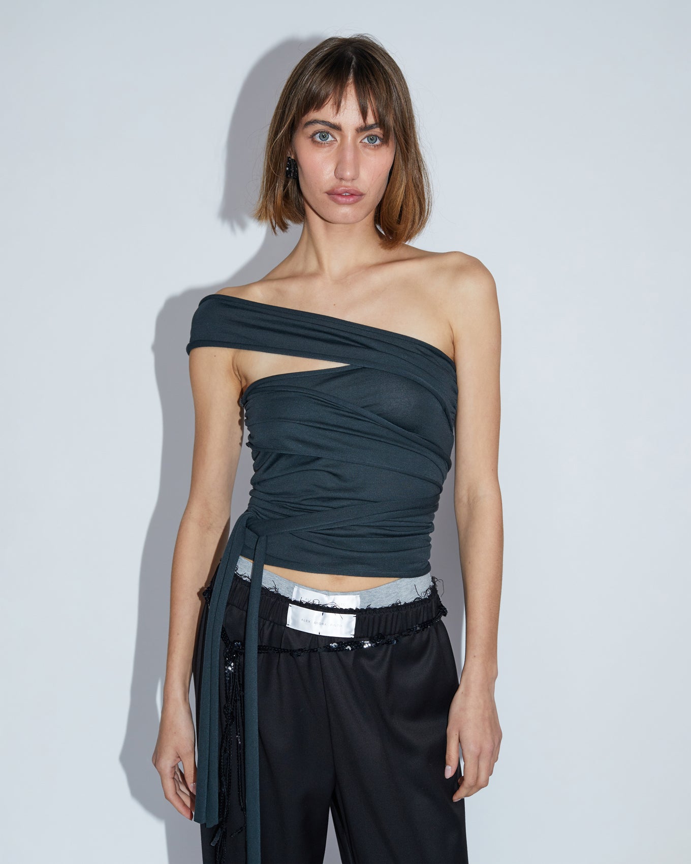 TUBE TIES TOP \ fade black