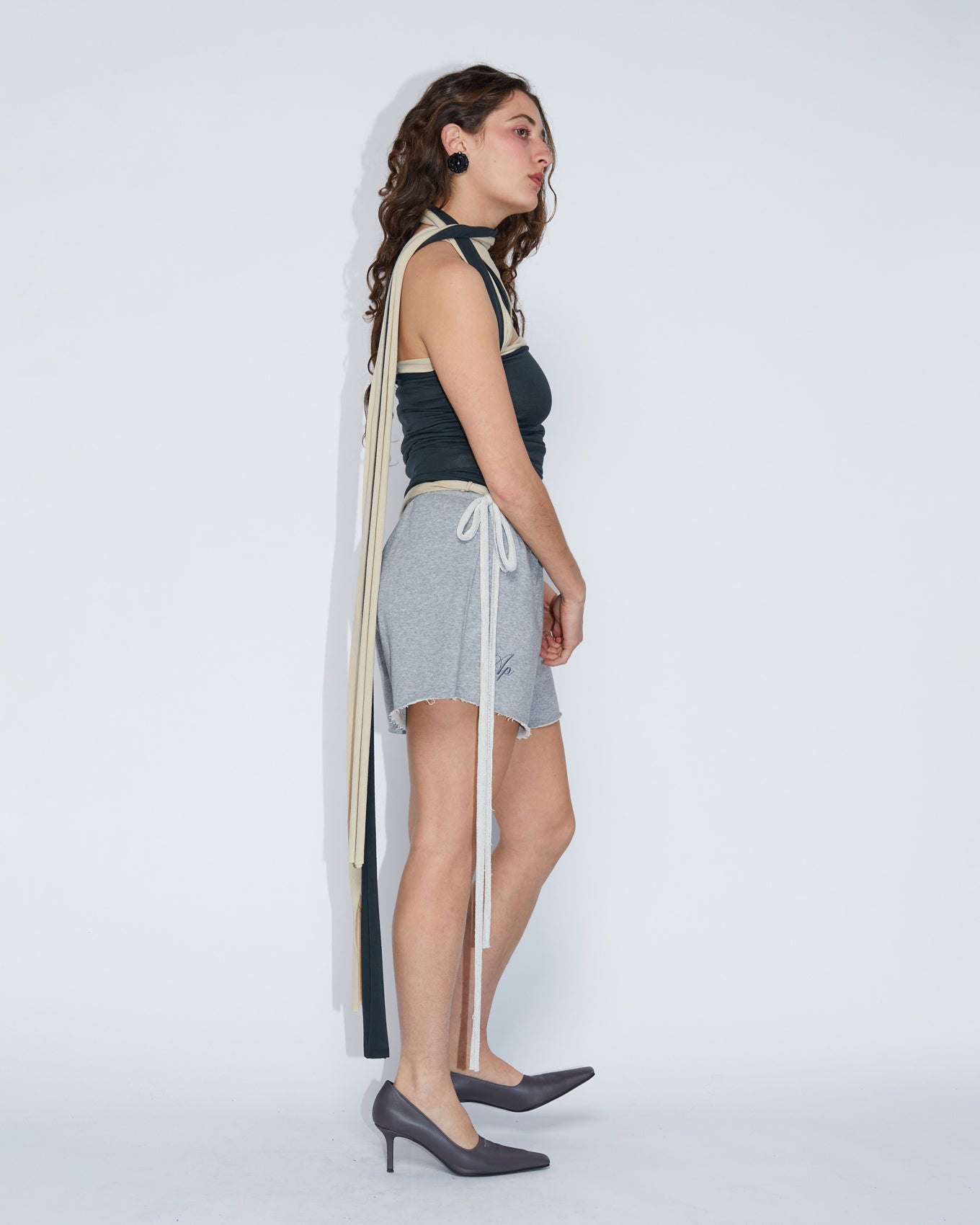 TUBE TIES TOP \ Sand
