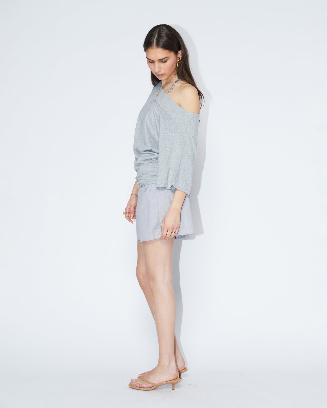 A - SYMMETRIC T \ Grey melange