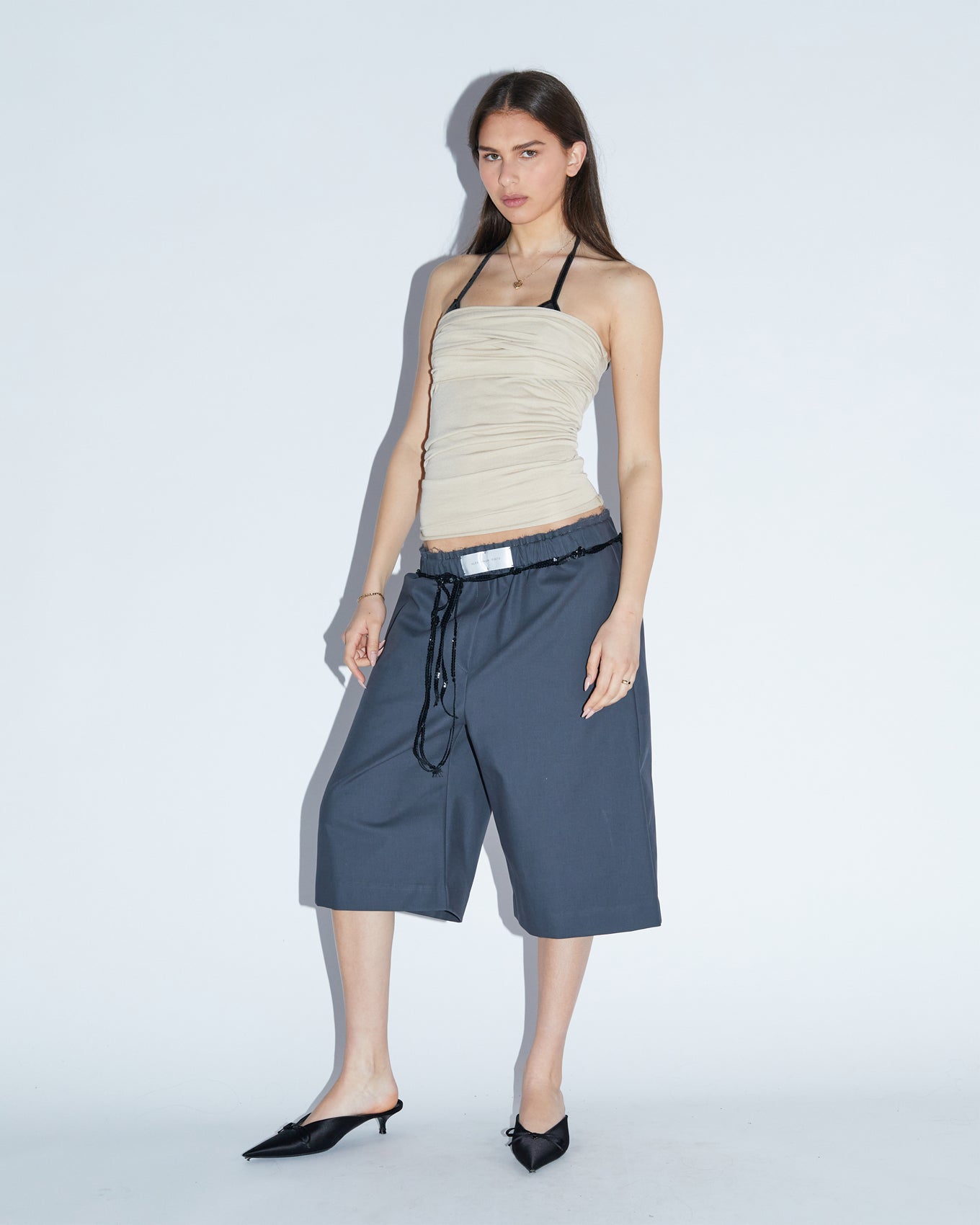 TUBE TIES TOP \ Sand