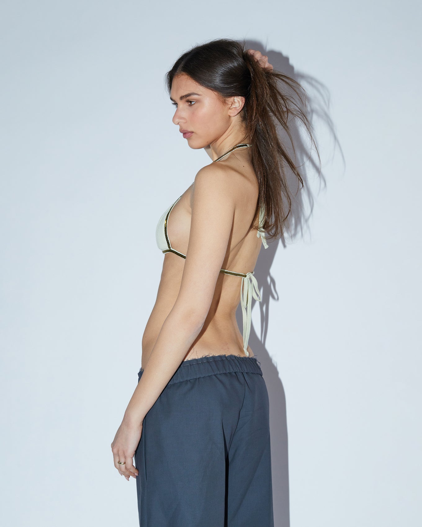 SEQUINS BRALETTE \ Lime green