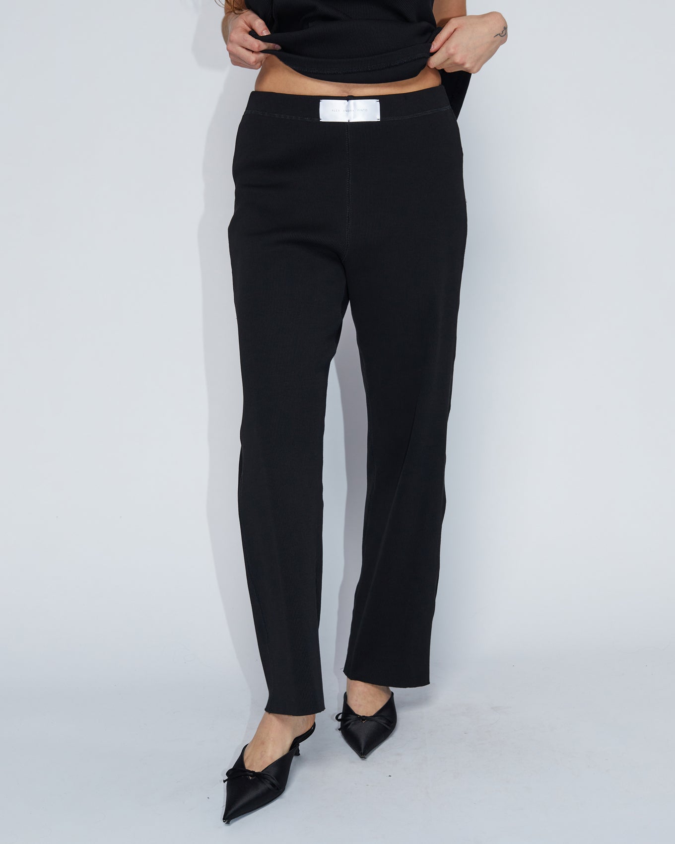 RIB PANTS \ Black