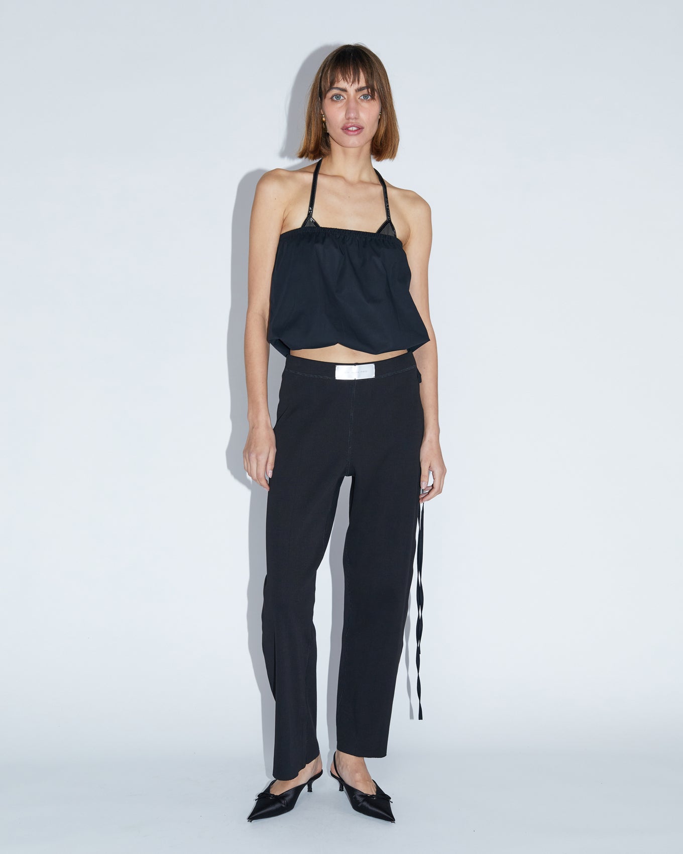 RIB PANTS \ Black