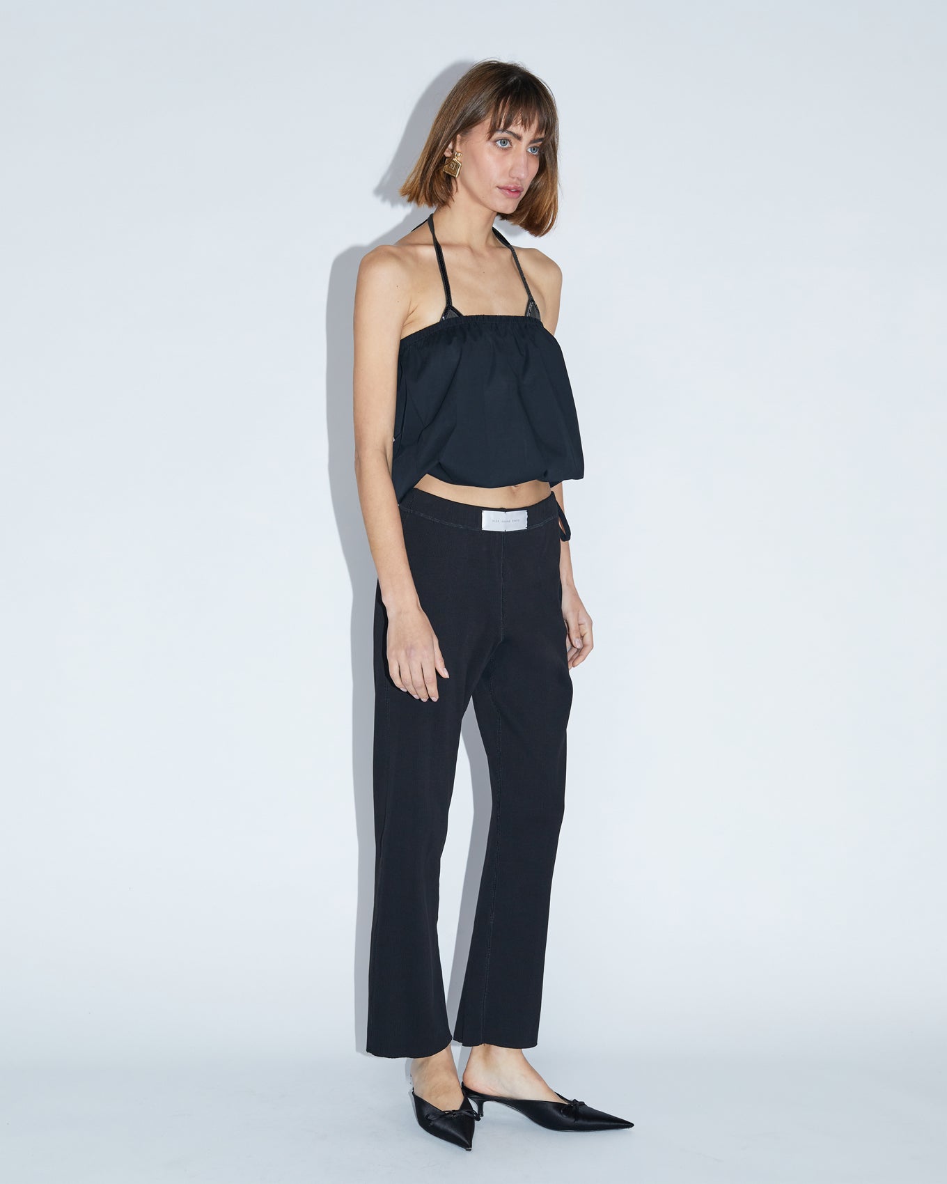 RIB PANTS \ Black