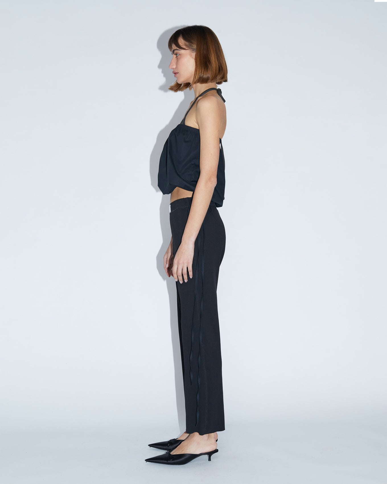 RIB PANTS \ Black