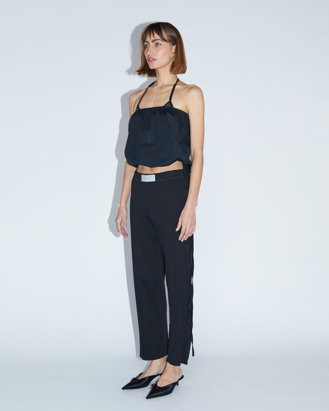 RIB PANTS \ Black