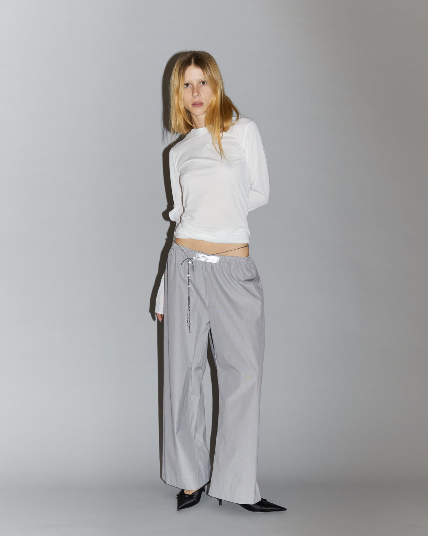 PJ PANTS \ Grey stripes