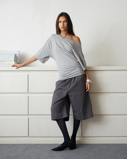 A - SYMMETRIC T \ Grey melange