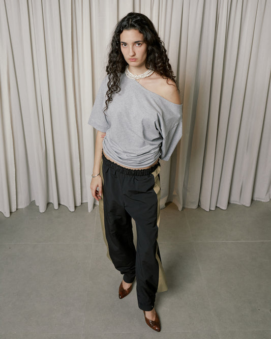 A - SYMMETRIC T \ Grey melange