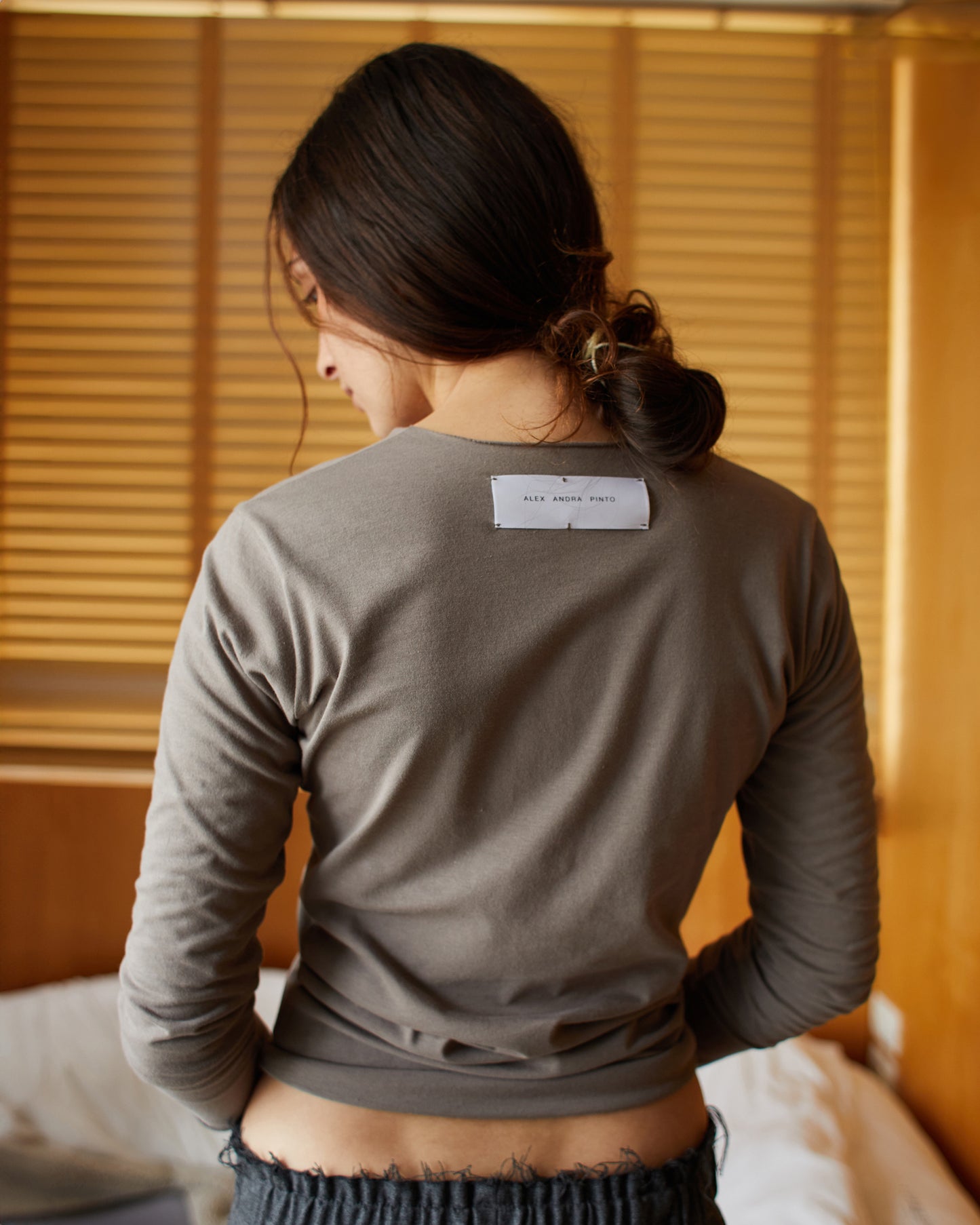 DOUBLE SLEEVES TOP \ Greige