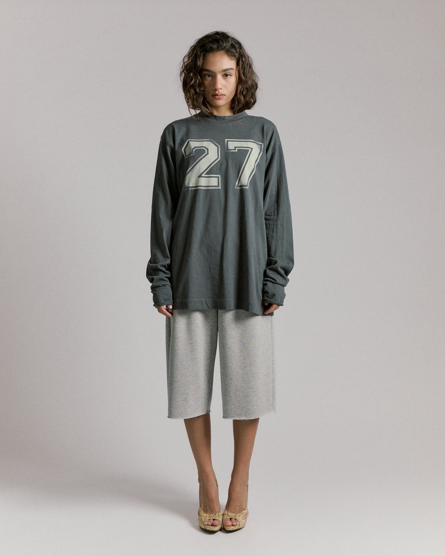 L.S T SHIRT \ Charcoal