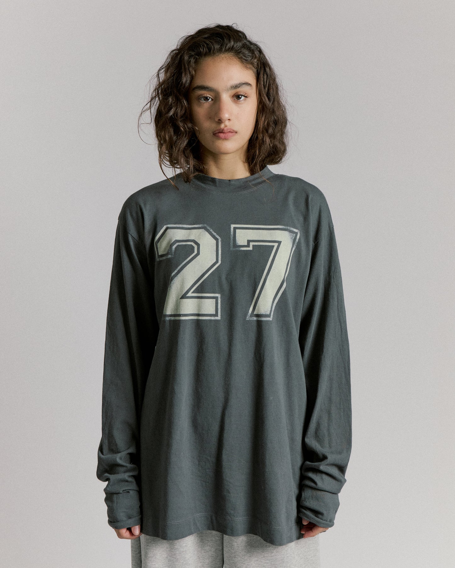 L.S T SHIRT \ Charcoal