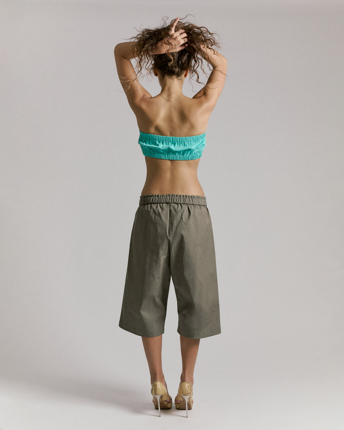 RUCHED TOP \ Turquoise