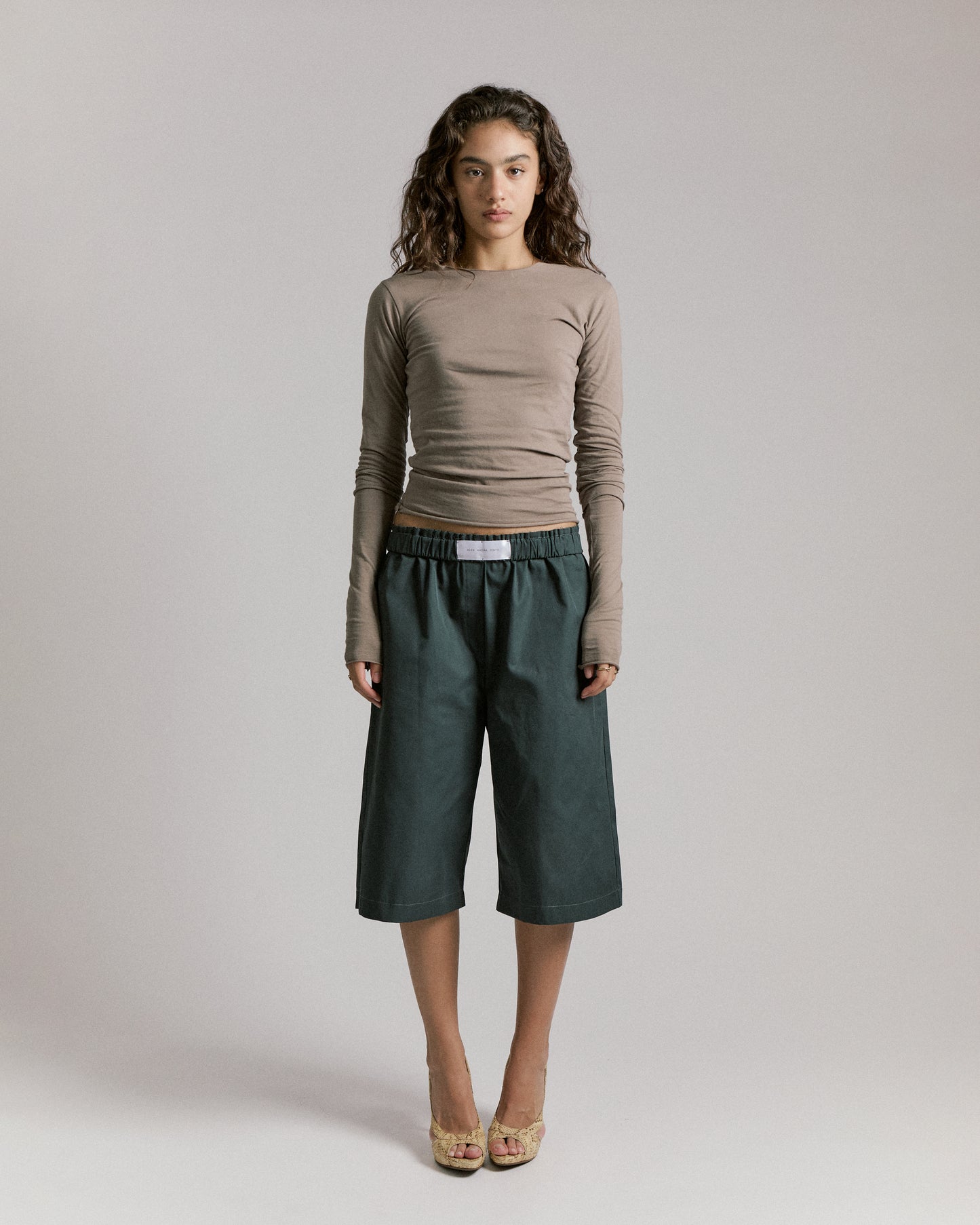 DOUBLE SLEEVES TOP \ Greige