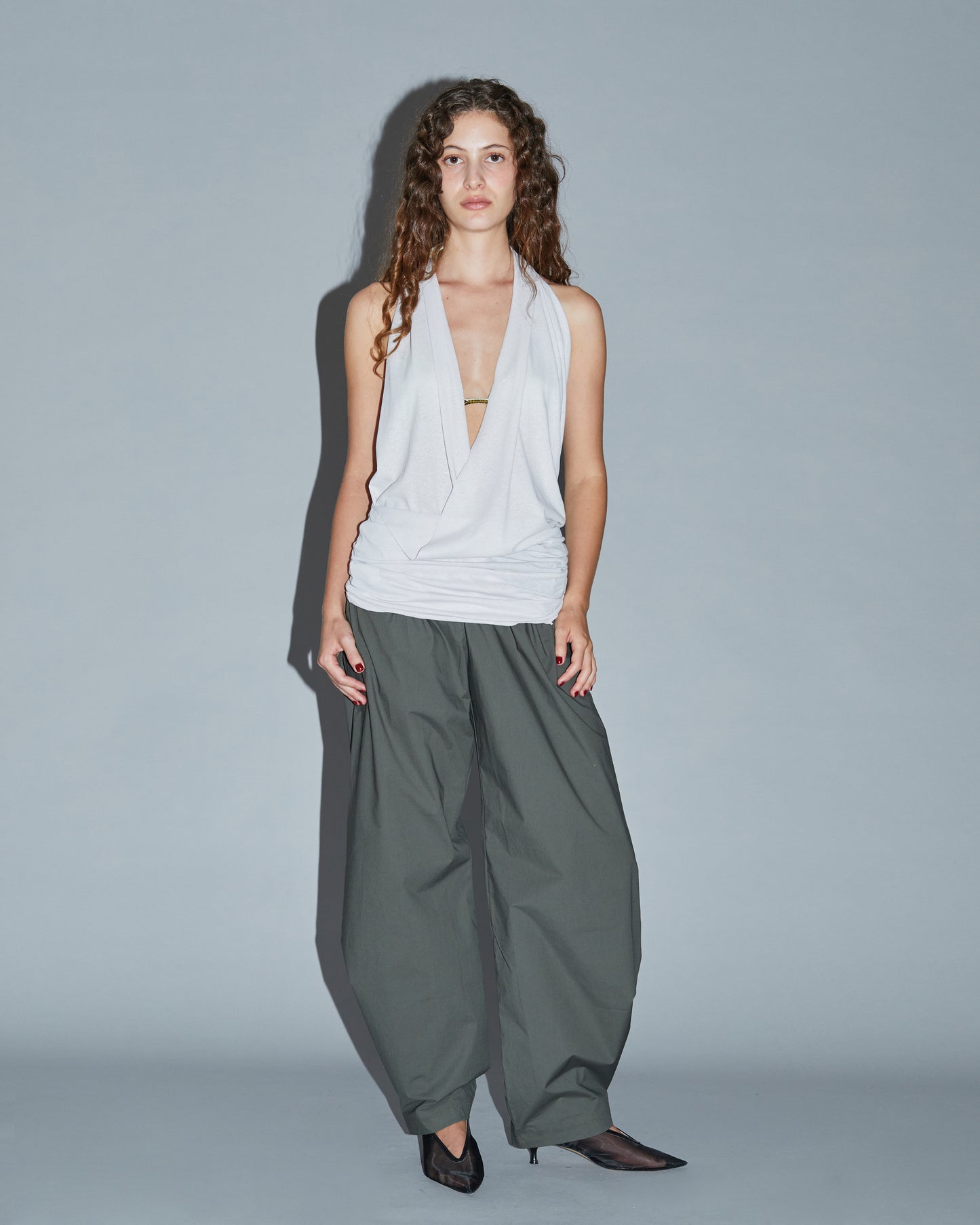 DRILL PANTS \ Dark sage