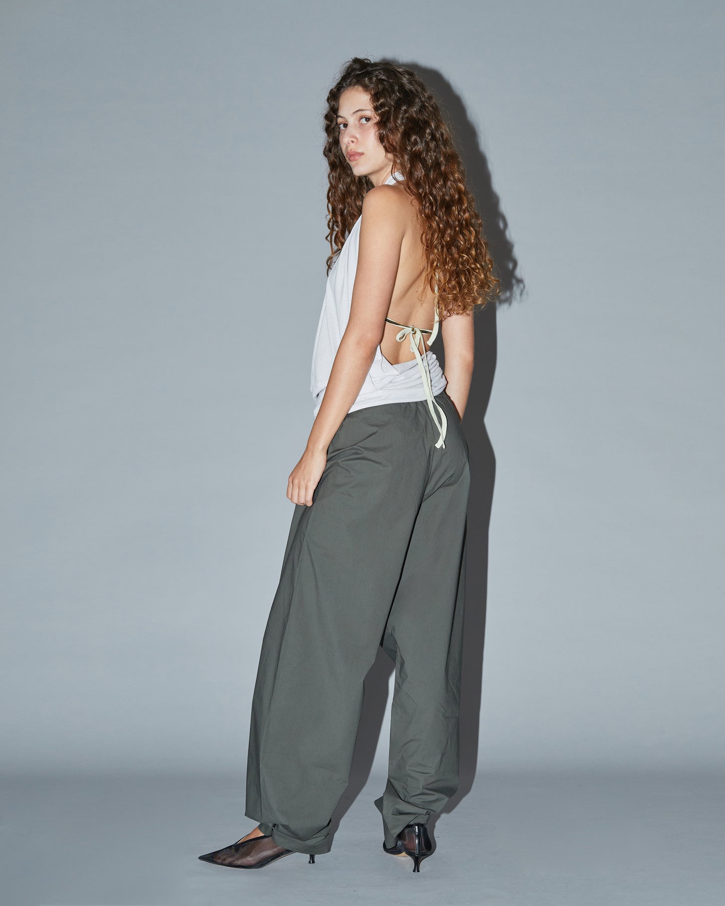 DRILL PANTS \ Dark sage