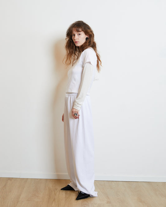 SWEATPANTS \ white